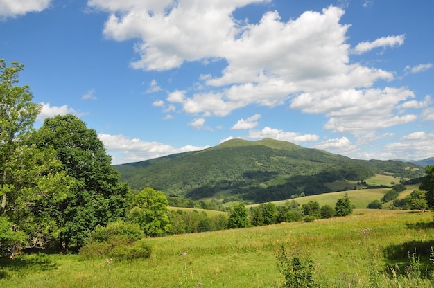 Paesaggio di campagna contro il cielo