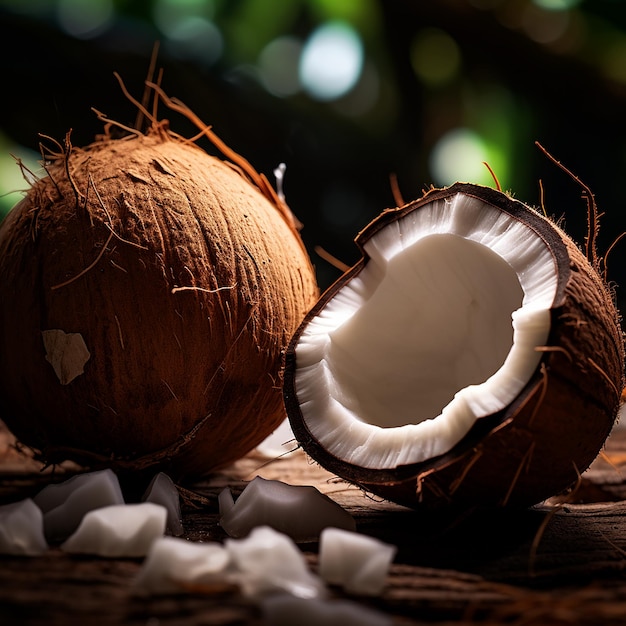 Paesaggio di cocco tropicale