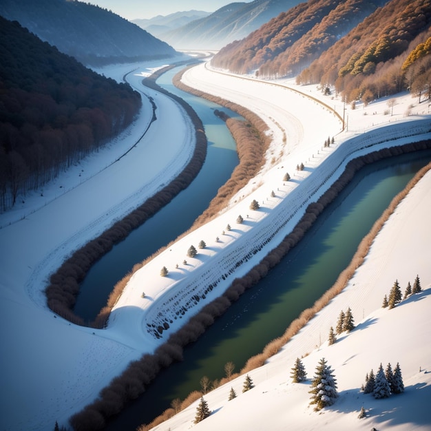 paesaggio di ghiaccio