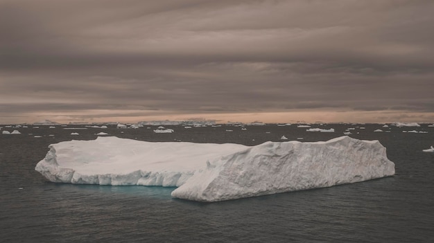 Paesaggio di iceberg vicino alla Penisola Antartica Penisola Antartica Antartide