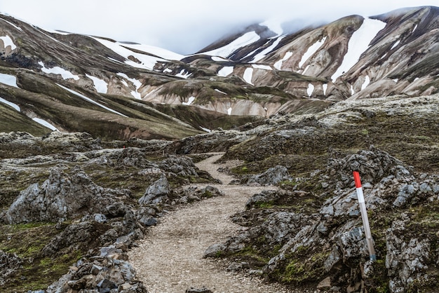 Paesaggio di Landmannalaugar Islanda Highland