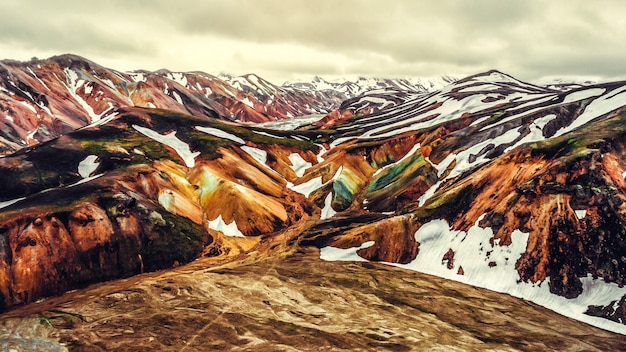 Paesaggio di Landmannalaugar Islanda Highland