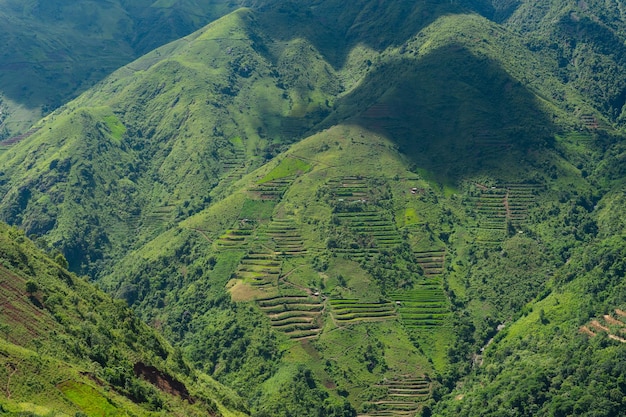 Paesaggio di montagna a Son La Vietnam