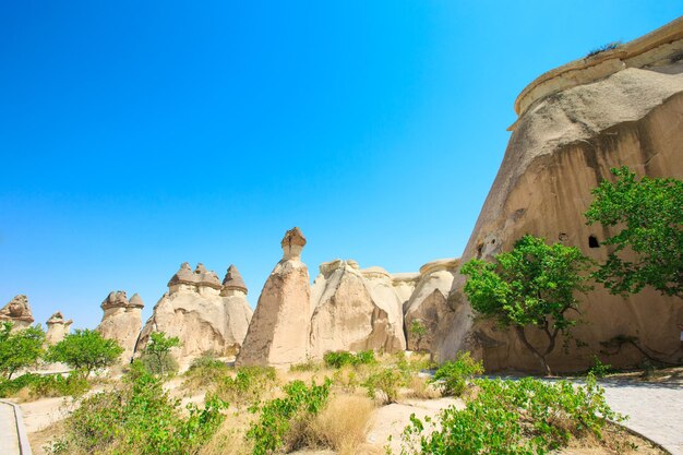 Paesaggio di montagna. Cappadocia, Anatolia, Turchia.