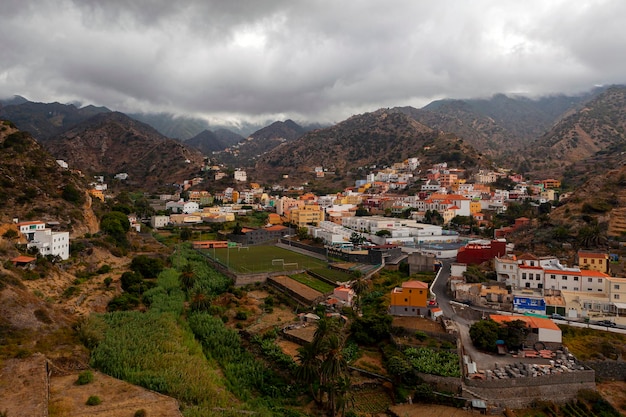 Paesaggio di montagna Isola di La Gomera Le Isole Canarie