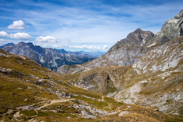 Paesaggio di montagna nelle Alpi francesi