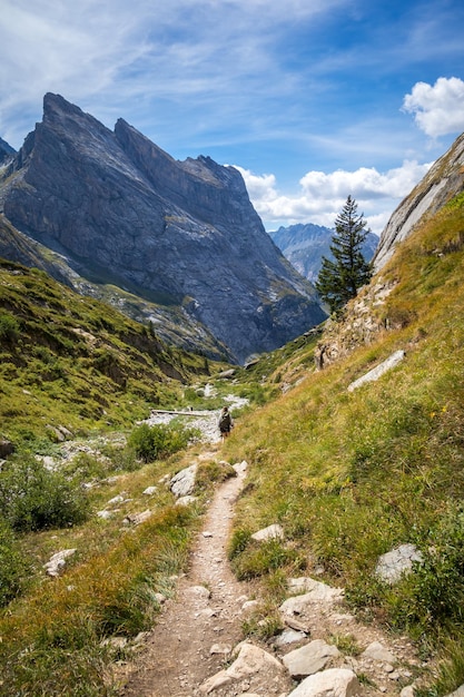 Paesaggio di montagna nelle Alpi francesi