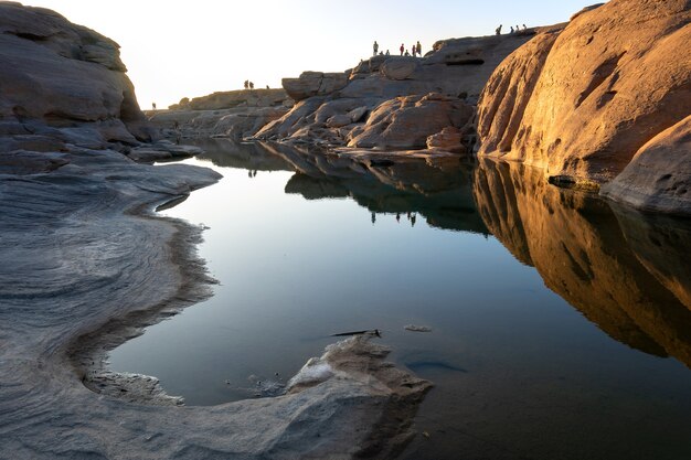 Paesaggio di Sam Phan Bok in Ubon Ratchathani, Tailandia