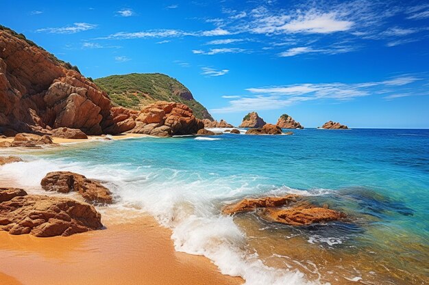 Paesaggio di una bellissima spiaggia