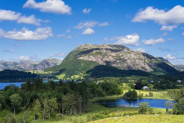 Paesaggio estivo della Norvegia