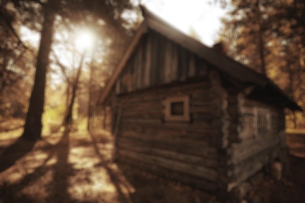 paesaggio estivo foresta abbagliamento sole bokeh sfondo sfocato, vista astratta degli alberi