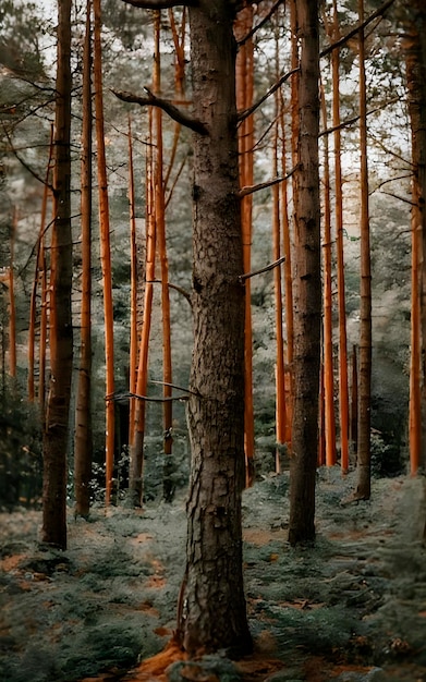 Paesaggio forestale generato