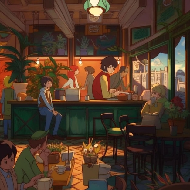 paesaggio in stile Ghibli Studio