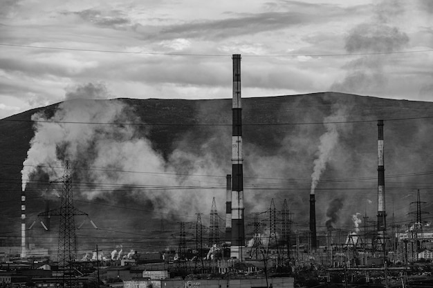 Paesaggio industriale di una fabbrica