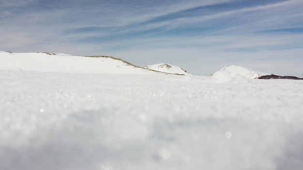 Paesaggio invernale con neve Campocatino Italia