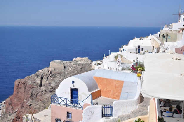 Paesaggio isola greca nel Mar Mediterraneo