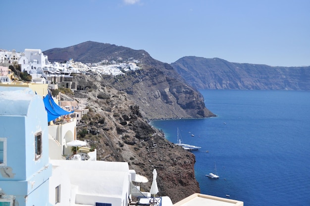 Paesaggio isola greca nel Mar Mediterraneo