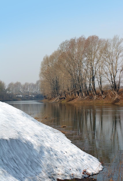 Paesaggio lacustre primaverile