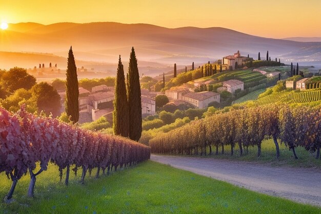 Paesaggio magico delle mani