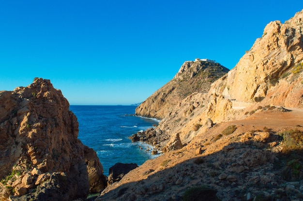 paesaggio marittimo sulla costa di Almera