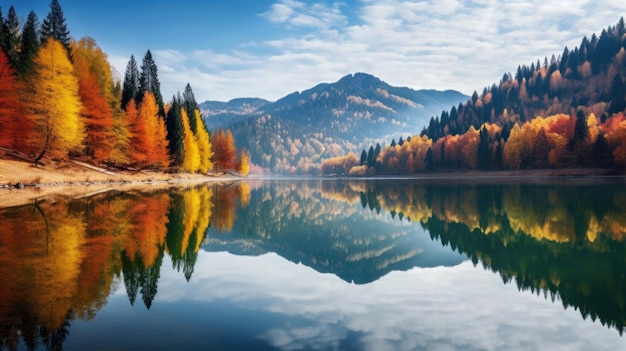 Paesaggio montano d'autunno