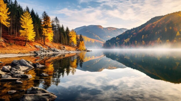 Paesaggio montano d'autunno