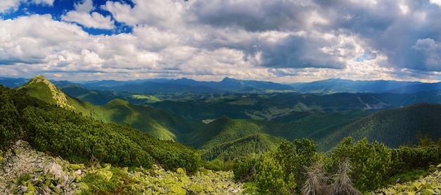 Paesaggio montano dei Carpazi