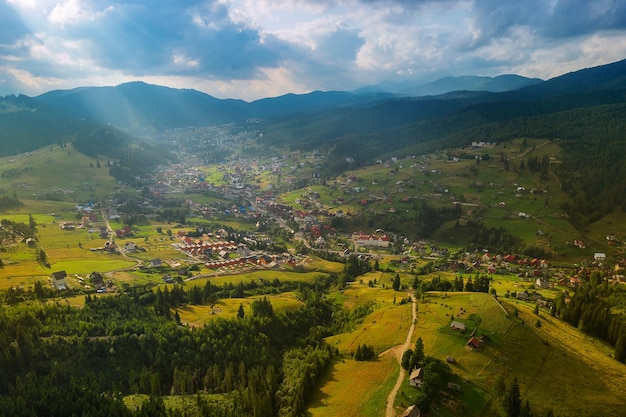 Paesaggio montano dei Carpazi