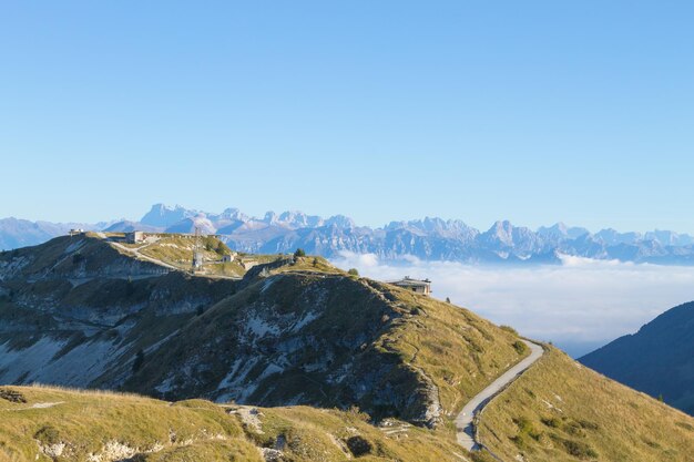 Paesaggio montano Panorama del Monte Grappa Alpi italiane