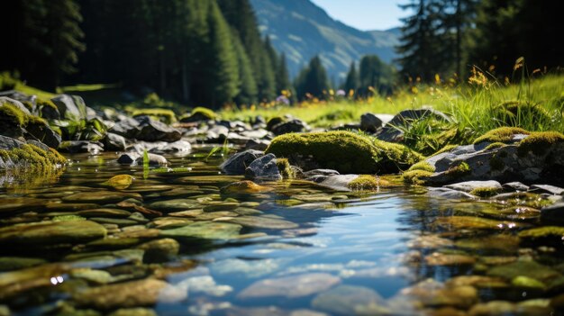 paesaggio naturale con baccelli