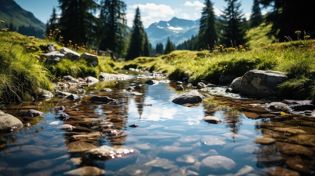 paesaggio naturale con baccelli