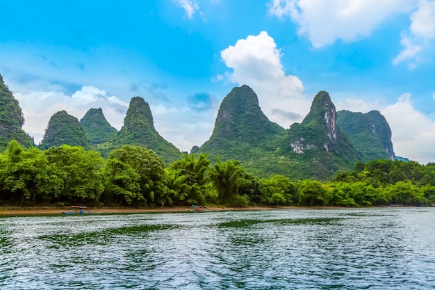 Paesaggio naturale del paesaggio di Yangshuo Xingping Lijiang River