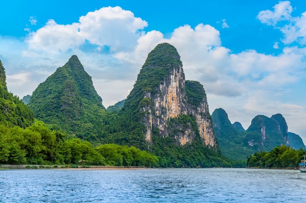 Paesaggio naturale del paesaggio di Yangshuo Xingping Lijiang River