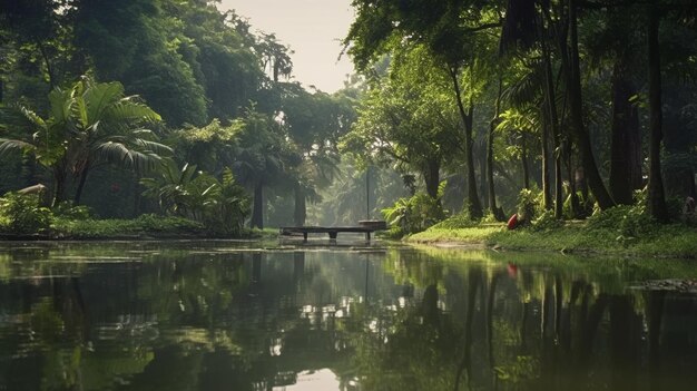 Paesaggio naturale generato dall'AI