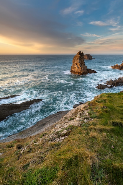 Paesaggio negli Urros de Liencres Cantabria Spagna