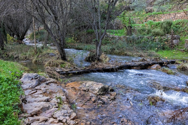 Paesaggio nel fiume Ponsul vicino a Penha Garcia. Portogallo.