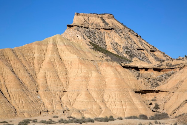 Paesaggio nel Parco Bardenas Reales in Navarra, Spagna