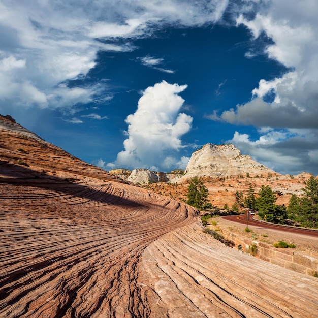 Paesaggio nel Parco Nazionale di Zion