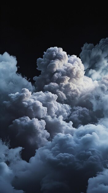 Paesaggio nuvoloso etereo