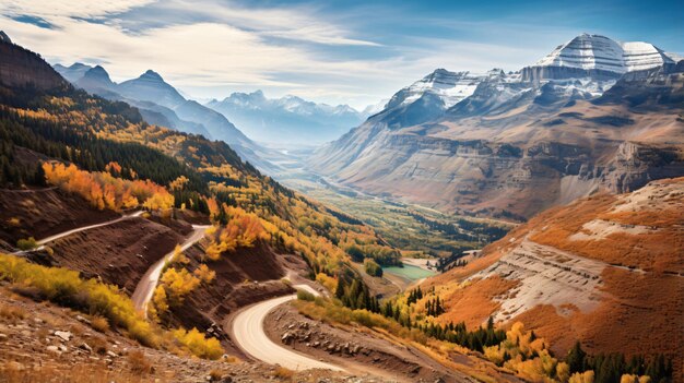 Paesaggio panoramico del Monte Timpanogos nell'Utah durante