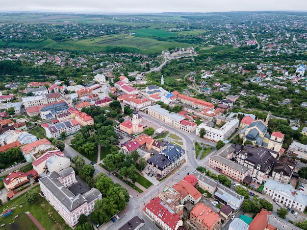 Paesaggio pittoresco con la Città Vecchia di KamianetsPodilsk