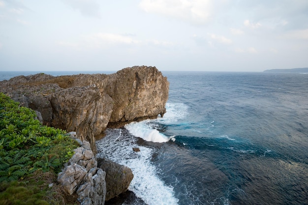 Paesaggio roccioso della scogliera