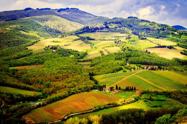 Paesaggio rurale del Chianti, Toscana.