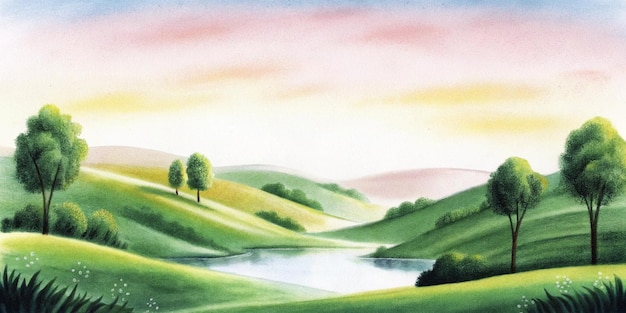 Paesaggio rurale sereno