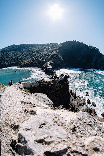 Paesaggio scenico di San Juan de Gaztelugatxe, Paesi Baschi, Spagna.