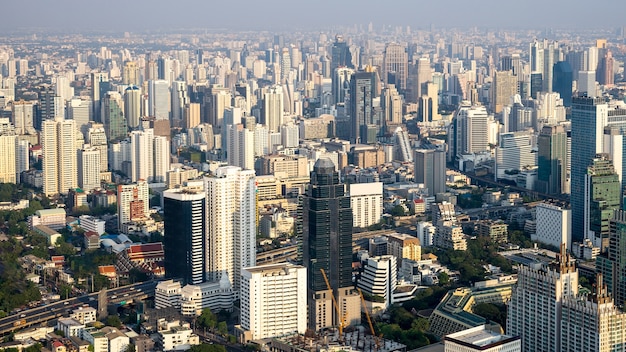 paesaggio urbano della skyline della città di bangkok