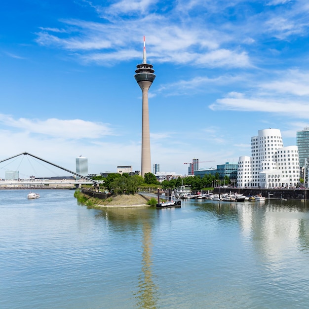 Paesaggio urbano di Dusseldorf in Germania