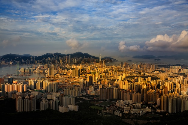 Paesaggio urbano di Hong Kong