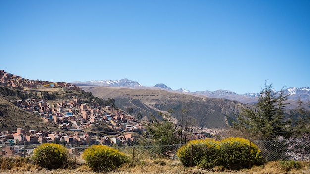 Paesaggio urbano di La Paz da El Alto, Bolivia