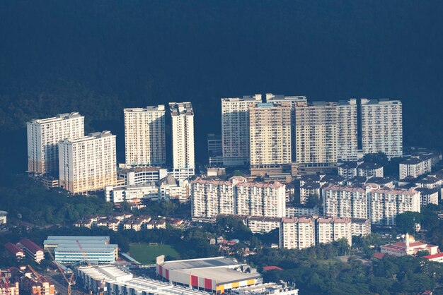 Paesaggio urbano di Penang, vista dalle colline di Penang